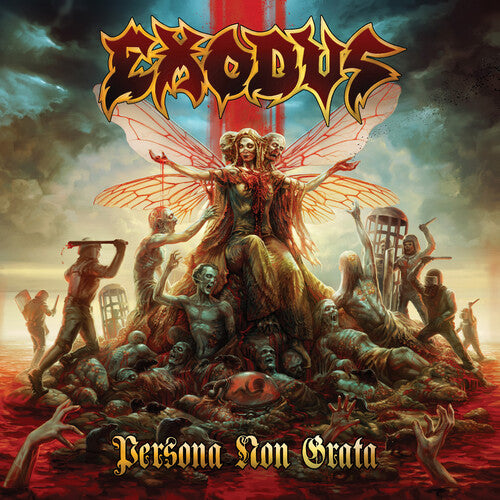 Exodus - Persona Non Grata - Clear Gold Black Turquoise Splatter Color Vinyl LP