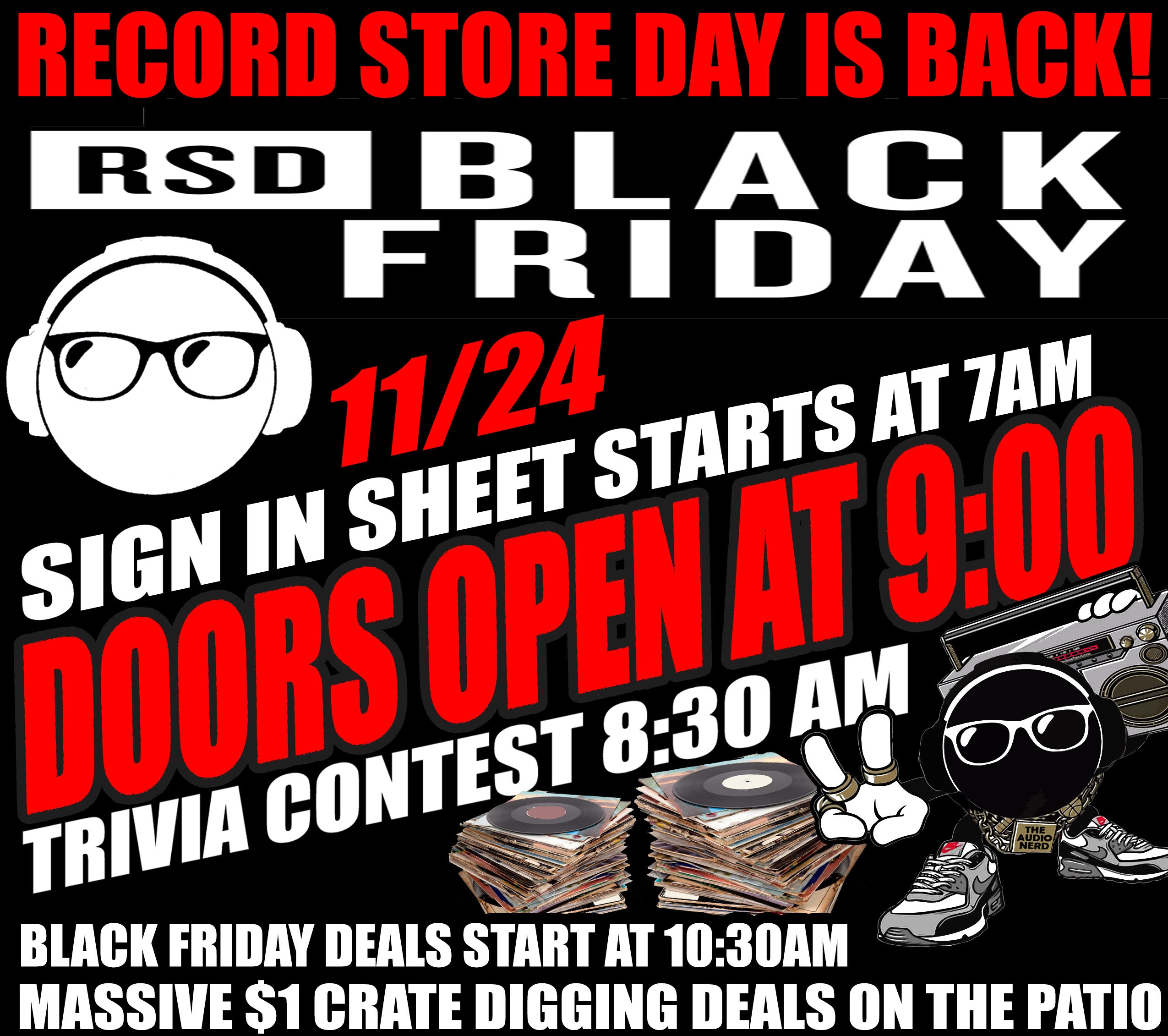 Record Store Day Nov 24th Black Friday