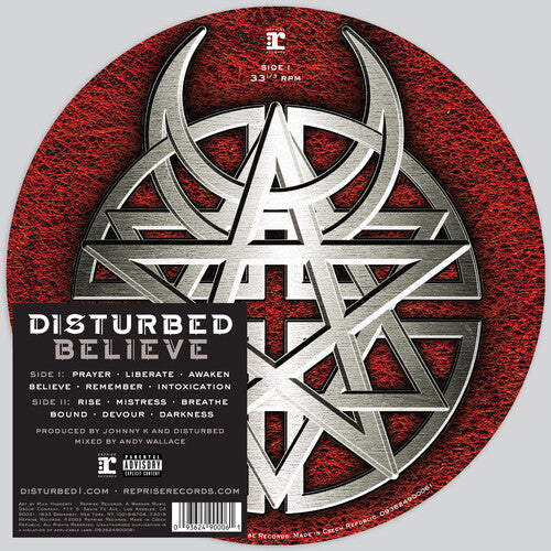 Disturbed -  Believe Vinyl LP Picture Disc