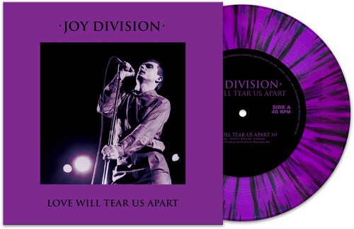 Joy Division - Love Will Tear Us Apart - Purple/ Black Splatter Color Vinyl LP