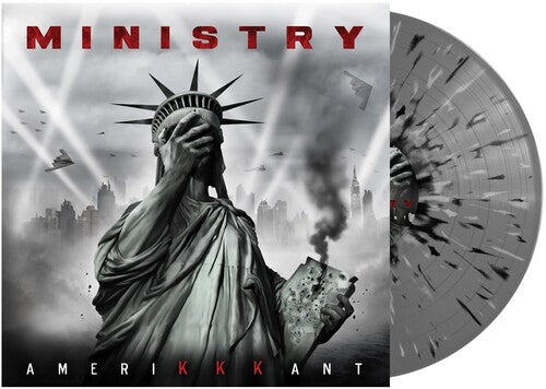 Ministry ‎– Amerikkkant - Grey W/ Black & White Splatter Color Vinyl LP