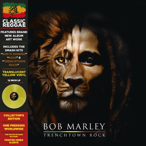 Bob Marley Trenchtown Rock Translucent Yellow Colored Vinyl LP Sealed 2024 Reggae