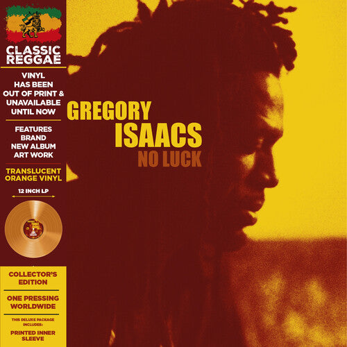 Gregory Isaacs No Luck 2024 Orange Colored Vinyl Deluxe Limited Edition Reissue Vinyl LP