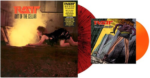 Ratt Out Of The Cellar 40th Anniversary Limited Edition, Reissue, Red & Black Splatter, Lenticular Cover, Neon Orange 7"