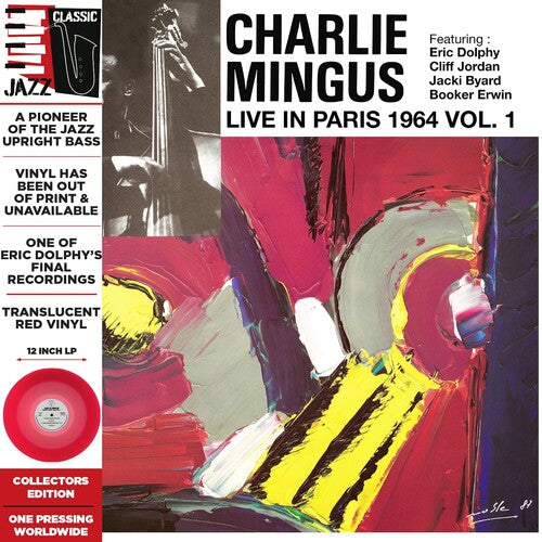Charlie Mingus - Live in Paris, 1964 Vol. 1 - Translucent Red Color Vinyl LP
