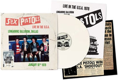Sex Pistols - Live In The U.S.A. 1978 - Longhorns Ballroom, Dallas White Color Vinyl LP