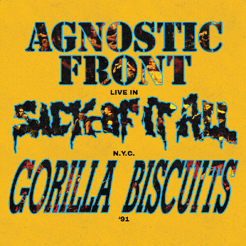 AGNOSTIC FRONT / GORILLA BISCUITS / SICK OF IT ALL -  Live In N.Y.C. '91 (Colored Vinyl)