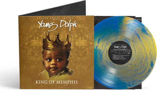 Young Dolph - King of Memphis (10 Yr Anniversary) Royalty Blue/ Gold Color Vinyl LP