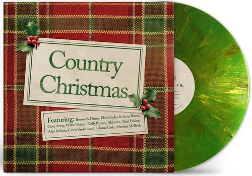 Country Christmas (Various Artists) Green Color Vinyl LP