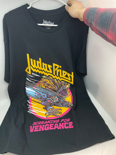 Judas Priest Officially Licensed T-Shirt Size L Like New!