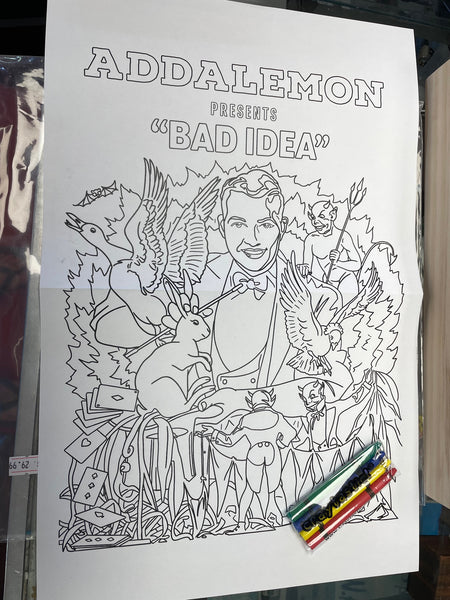 Addalemon - Bad Idea Purple Color Vinyl w/ Coloring Page RSD