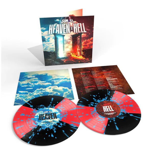 Sum 41 Heaven :x: Hell 2024 Indie Exclusive Colored Vinyl Blue Red Splatter Sealed Vinyl