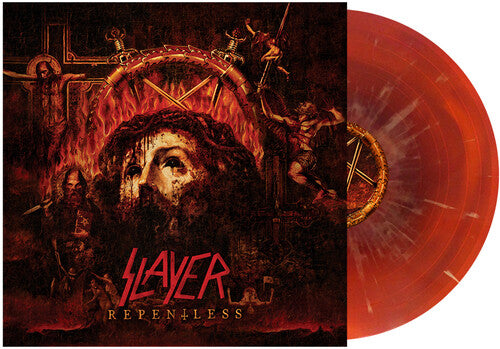 Slayer – Repentless OxBlood & Orange Swirl w/ Mustard Splatter Color Vinyl LP