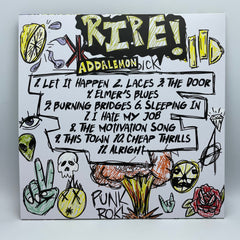 Addalemon Ripe 2021 Yellow With Green Splatter Colored Vinyl LP Record New Pop Punk