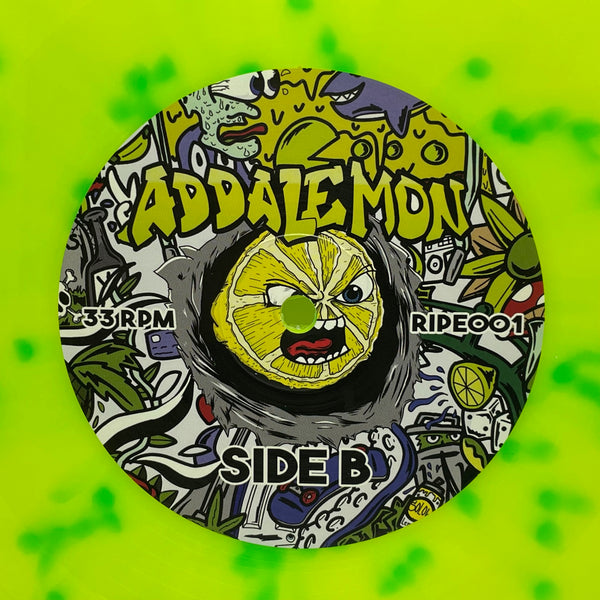 Addalemon Ripe 2021 Yellow With Green Splatter Colored Vinyl LP Record New Pop Punk