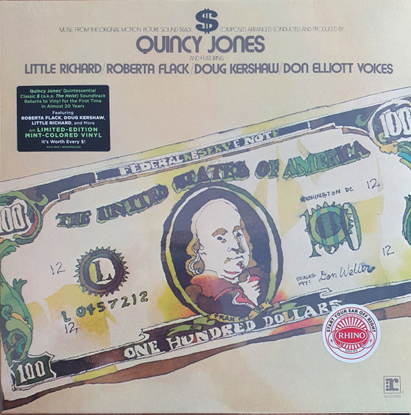 Quincy Jones ‎$ (Music From The Original Motion Picture Sound Track) Color Vinyl LP