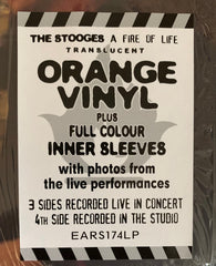 The Stooges ‎– A Fire Of Life Orange Color Vinyl LP