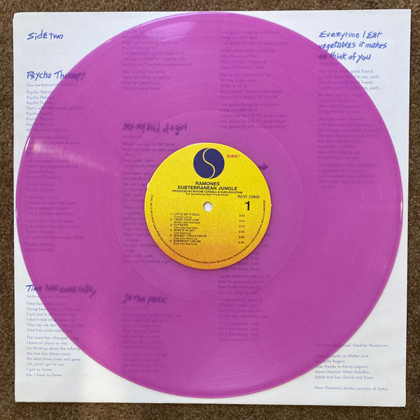 Ramones – Subterranean Jungle Color Vinyl LP